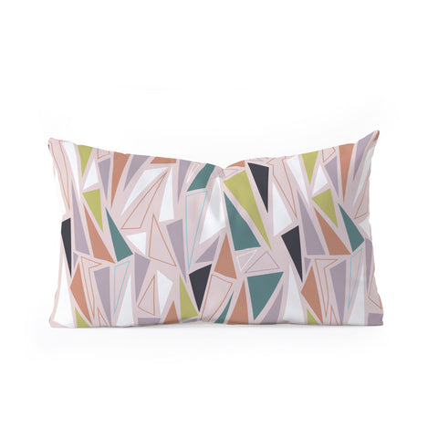 Mareike Boehmer Triangle Play Mosaic 1 Oblong Throw Pillow