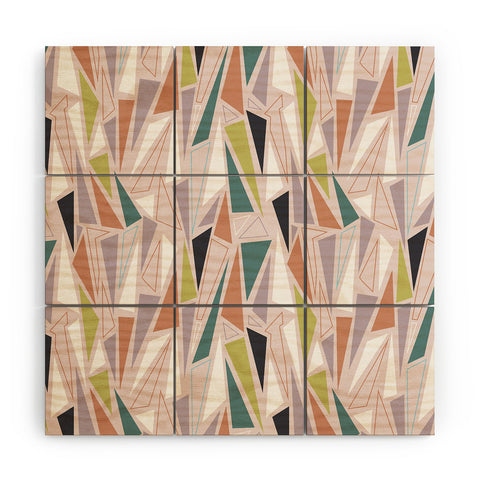 Mareike Boehmer Triangle Play Mosaic 1 Wood Wall Mural