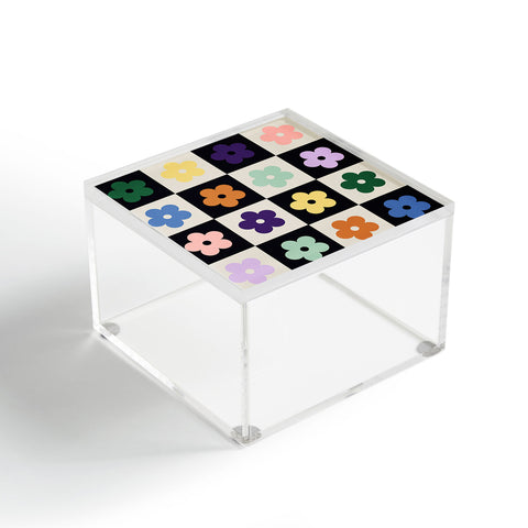 MariaMariaCreative Bloom Check Multi Acrylic Box