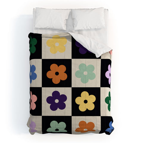 MariaMariaCreative Bloom Check Multi Comforter