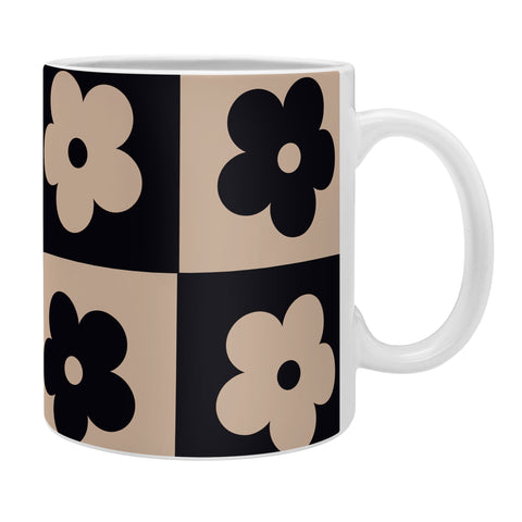 MariaMariaCreative Bloom Check Tan Coffee Mug