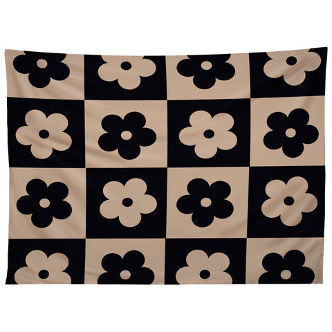 MariaMariaCreative Bloom Check Tan Tapestry