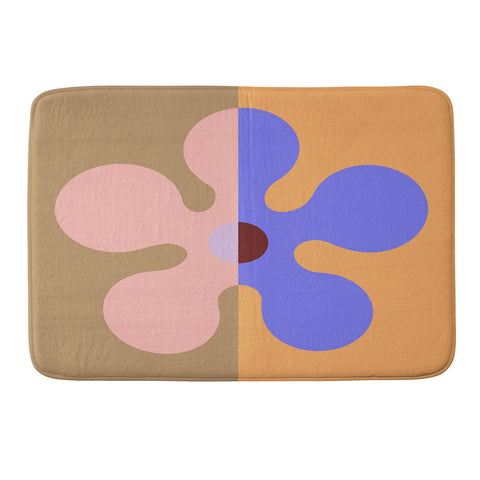 MariaMariaCreative Groovy Flower Multi Memory Foam Bath Mat