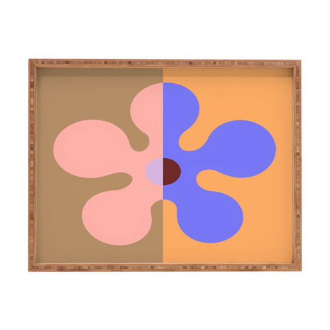 MariaMariaCreative Groovy Flower Multi Rectangular Tray