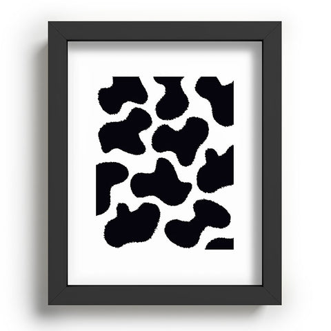 MariaMariaCreative Mooooo Black and White Recessed Framing Rectangle