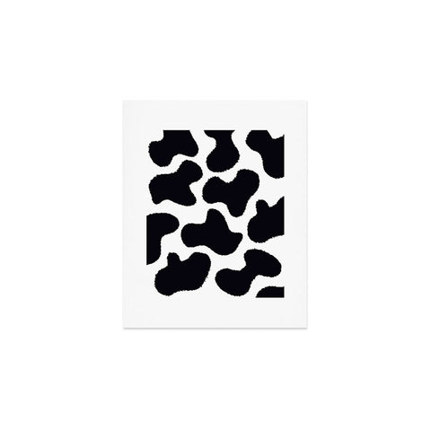 MariaMariaCreative Mooooo Black and White Art Print