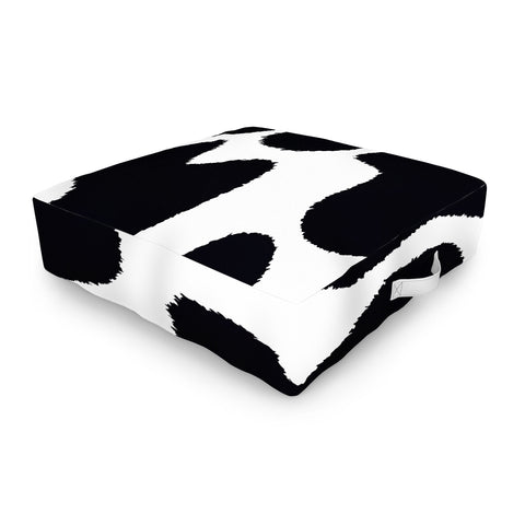 MariaMariaCreative Mooooo Black and White Outdoor Floor Cushion