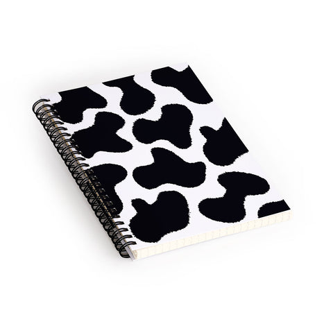MariaMariaCreative Mooooo Black and White Spiral Notebook