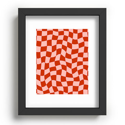 MariaMariaCreative Play Checkers Blush Recessed Framing Rectangle