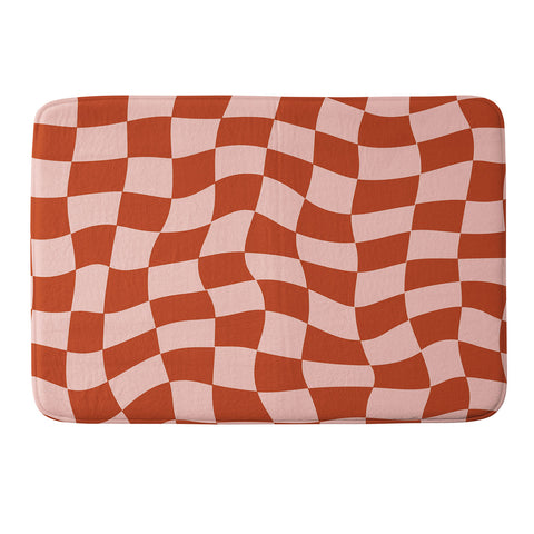 MariaMariaCreative Play Checkers Blush Memory Foam Bath Mat