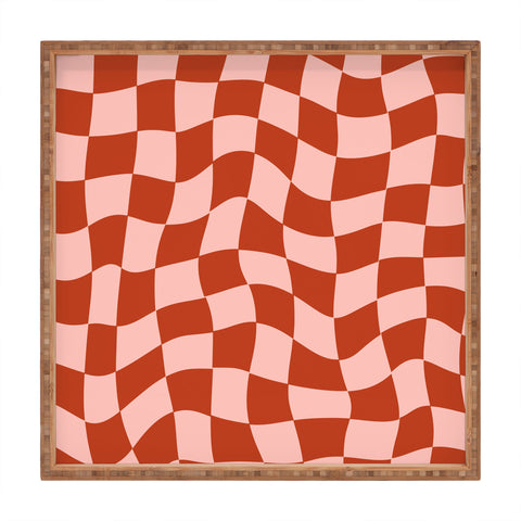 MariaMariaCreative Play Checkers Blush Square Tray