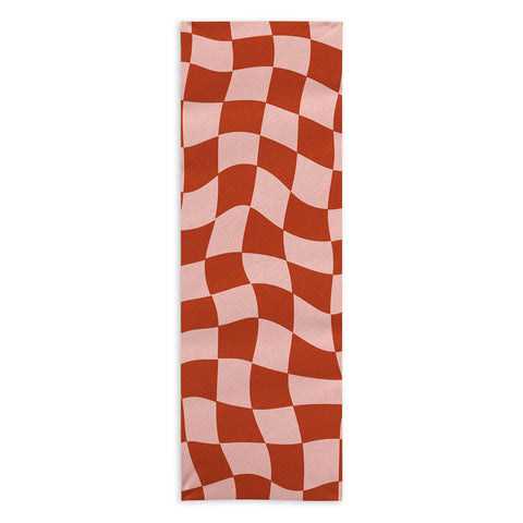 MariaMariaCreative Play Checkers Blush Yoga Towel