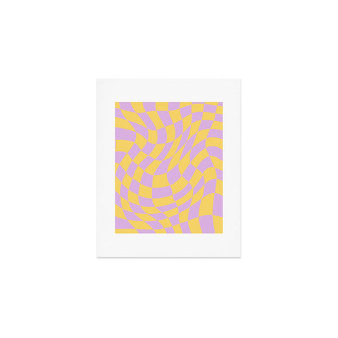 MariaMariaCreative Play Checkers Lavender Art Print