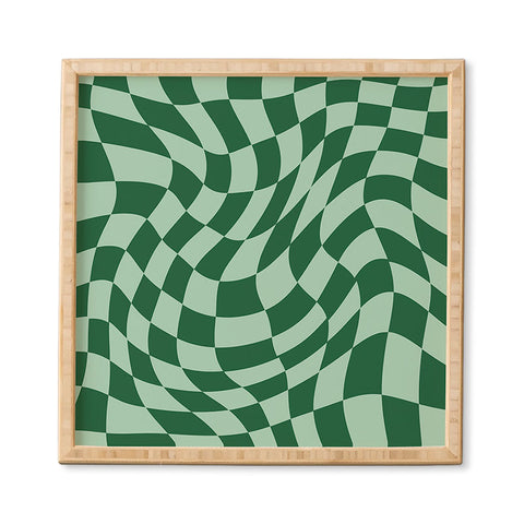 MariaMariaCreative Play Checkers Sage Framed Wall Art