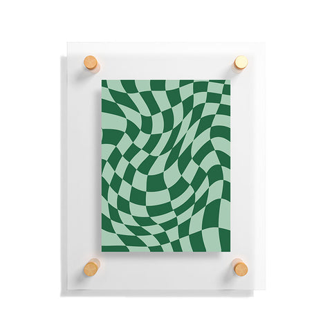 MariaMariaCreative Play Checkers Sage Floating Acrylic Print