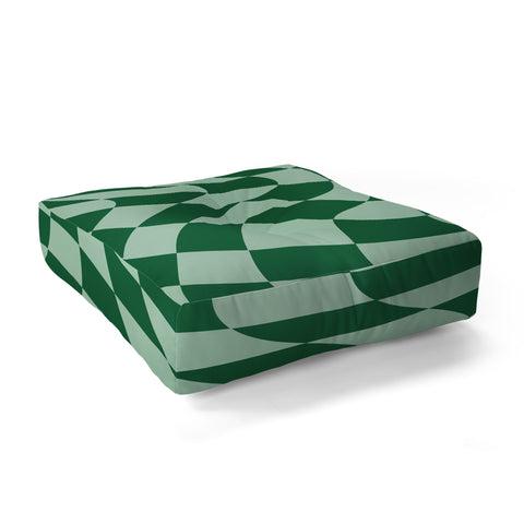 MariaMariaCreative Play Checkers Sage Floor Pillow Square