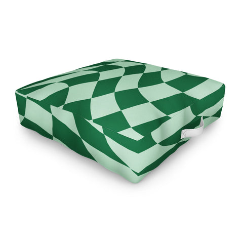 MariaMariaCreative Play Checkers Sage Outdoor Floor Cushion