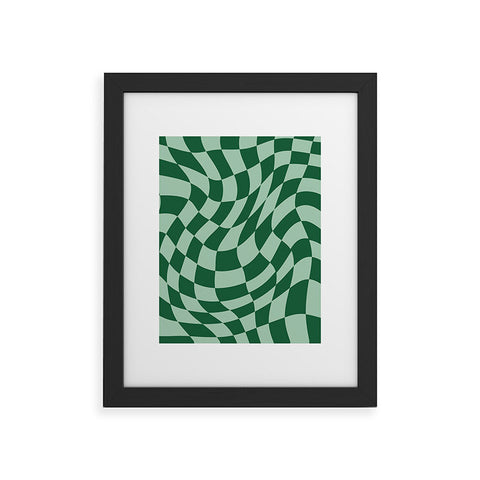 MariaMariaCreative Play Checkers Sage Framed Art Print