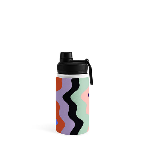 MariaMariaCreative Waves Stripe Multi Water Bottle