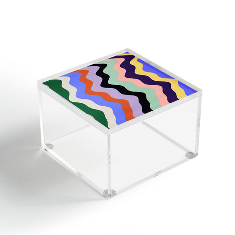 MariaMariaCreative Waves Stripe Multi Acrylic Box