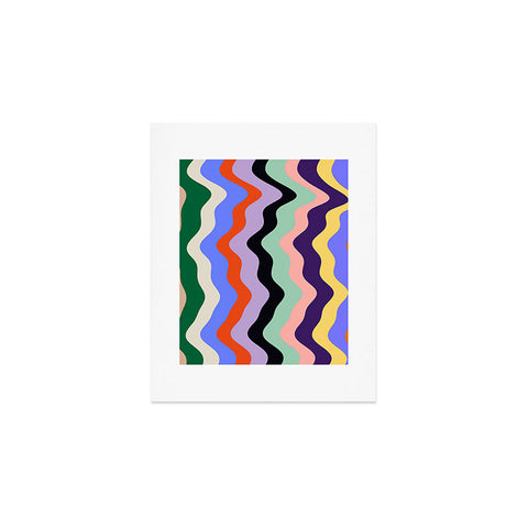 MariaMariaCreative Waves Stripe Multi Art Print