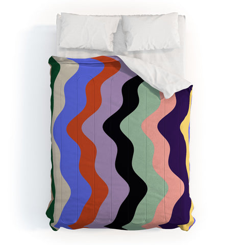 MariaMariaCreative Waves Stripe Multi Comforter