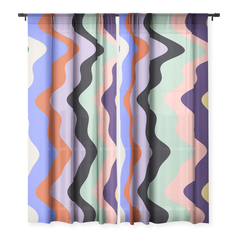 MariaMariaCreative Waves Stripe Multi Sheer Non Repeat