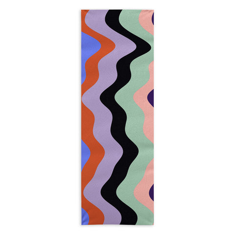 MariaMariaCreative Waves Stripe Multi Yoga Towel