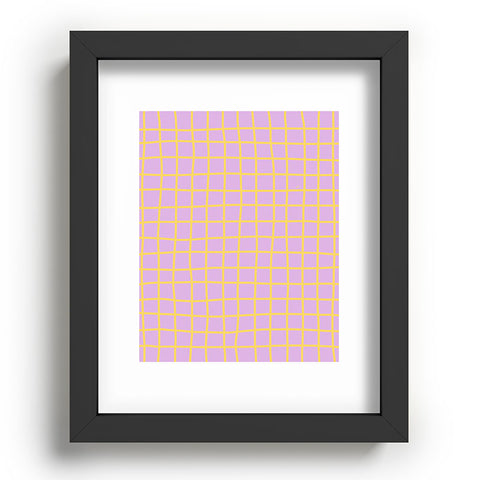 MariaMariaCreative Windowpane Lavender and Lemon Recessed Framing Rectangle