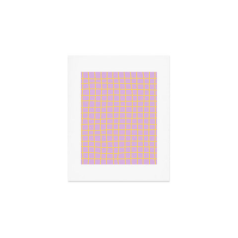 MariaMariaCreative Windowpane Lavender and Lemon Art Print