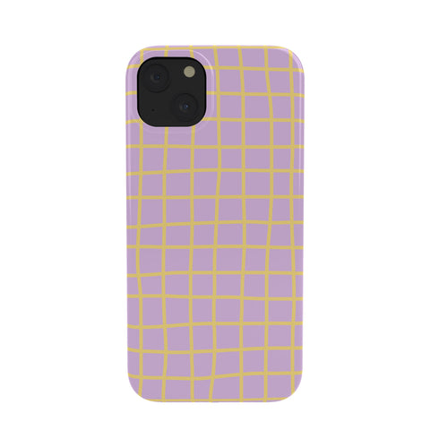 MariaMariaCreative Windowpane Lavender and Lemon Phone Case