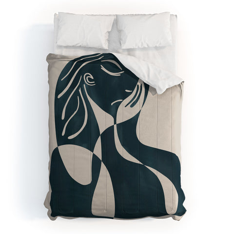 Marin Vaan Zaal Alyona Modern Portrait Comforter