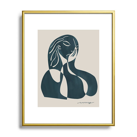 Marin Vaan Zaal Alyona Modern Portrait Metal Framed Art Print