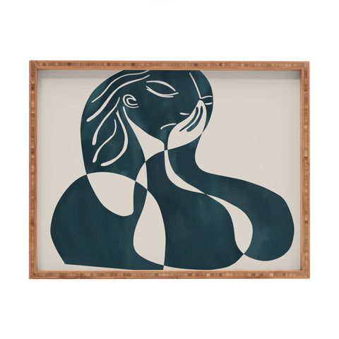 Marin Vaan Zaal Alyona Modern Portrait Rectangular Tray