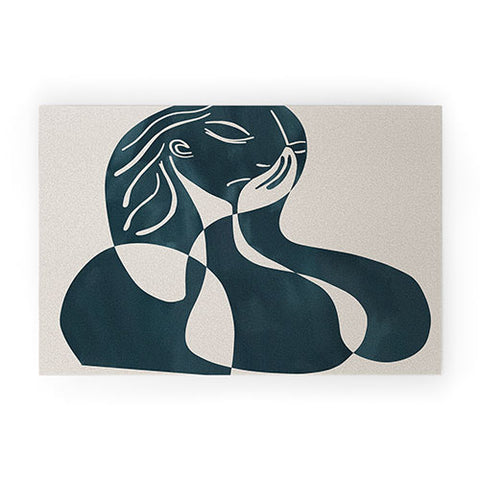 Marin Vaan Zaal Alyona Modern Portrait Welcome Mat