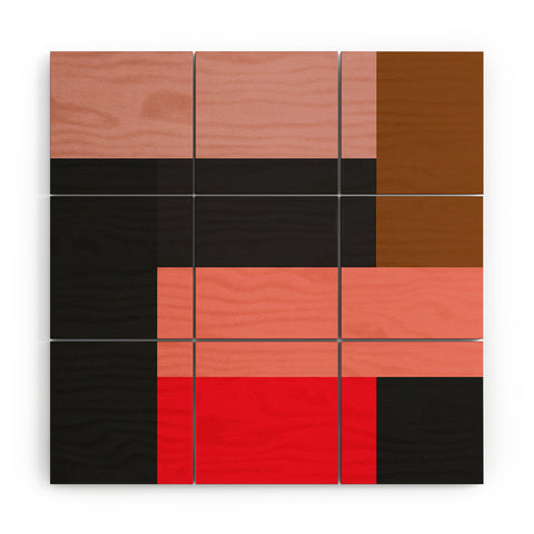 Marin Vaan Zaal Assembling Db220 Modern Wood Wall Mural