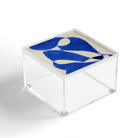 Marin Vaan Zaal Blue Nude Geometric Acrylic Box