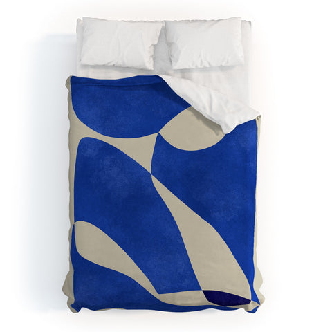 Marin Vaan Zaal Blue Nude Geometric Duvet Cover