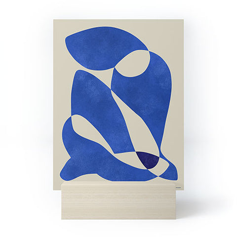 Marin Vaan Zaal Blue Nude Geometric Mini Art Print
