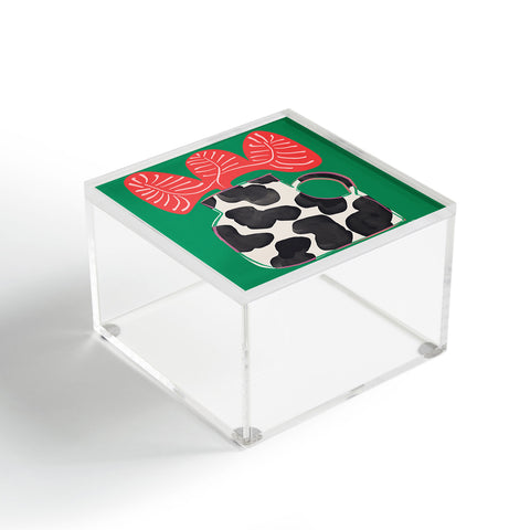 Marin Vaan Zaal Bright Vase with Cow Pattern Acrylic Box