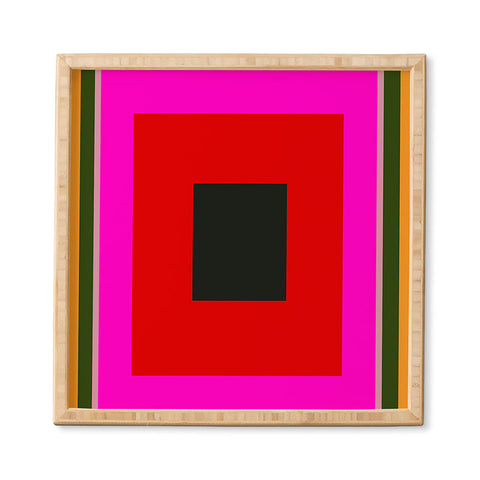 Marin Vaan Zaal Burst Alternatively Modern Color Field Framed Wall Art