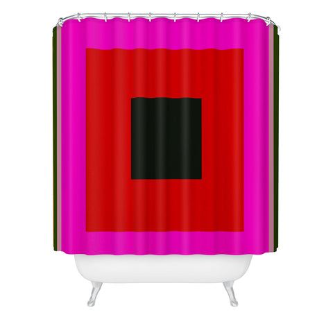 Marin Vaan Zaal Burst Alternatively Modern Color Field Shower Curtain