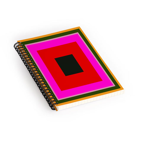 Marin Vaan Zaal Burst Alternatively Modern Color Field Spiral Notebook