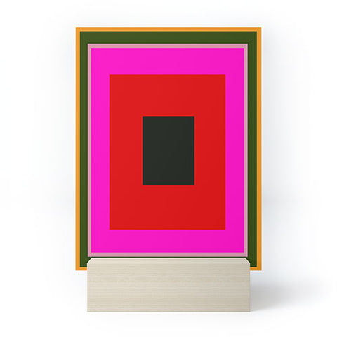 Marin Vaan Zaal Burst Alternatively Modern Color Field Mini Art Print