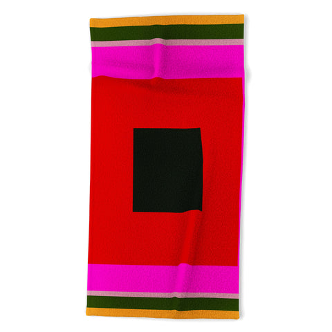 Marin Vaan Zaal Burst Alternatively Modern Color Field Beach Towel