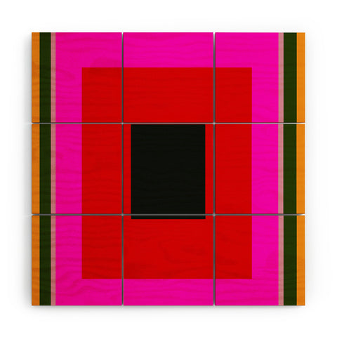 Marin Vaan Zaal Burst Alternatively Modern Color Field Wood Wall Mural