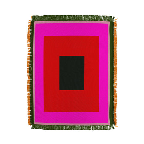 Marin Vaan Zaal Burst Alternatively Modern Color Field Throw Blanket