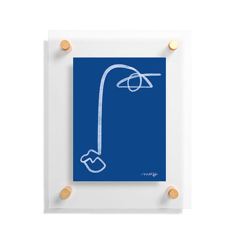 Marin Vaan Zaal Chalk Line Modernist Portrait Floating Acrylic Print