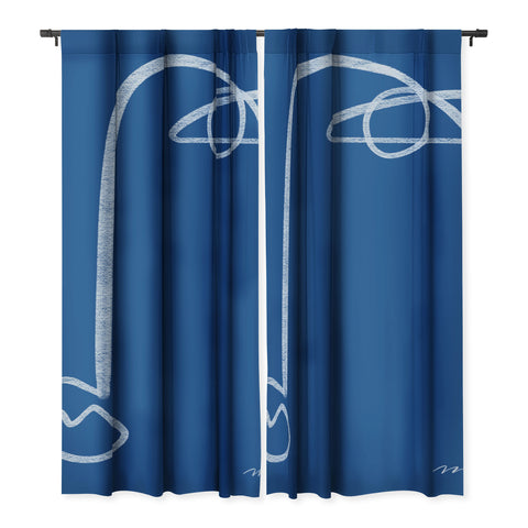 Marin Vaan Zaal Chalk Line Modernist Portrait Blackout Non Repeat