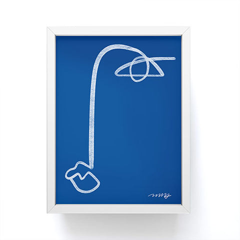 Marin Vaan Zaal Chalk Line Modernist Portrait Framed Mini Art Print